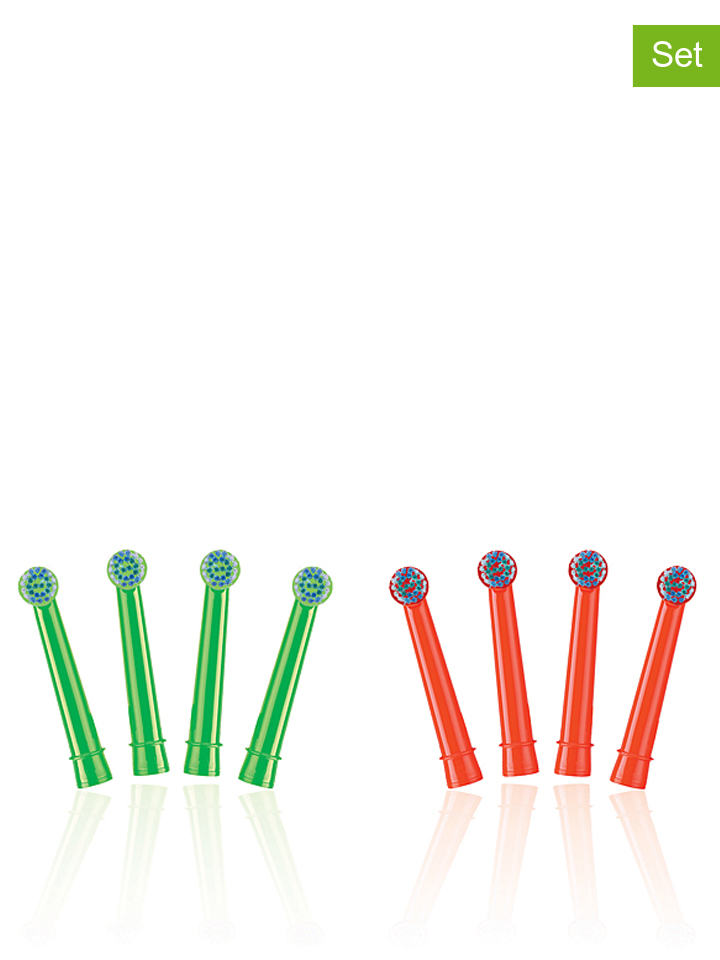Vorschaubild von Prodental 8er-Set: Ersatz-Bürstenköpfe in rot -58% | Zahnbürsten Vorschaubild von Prodental 8er-Set: Ersatz-Bürstenköpfe in rot -58% | Zahnbürsten